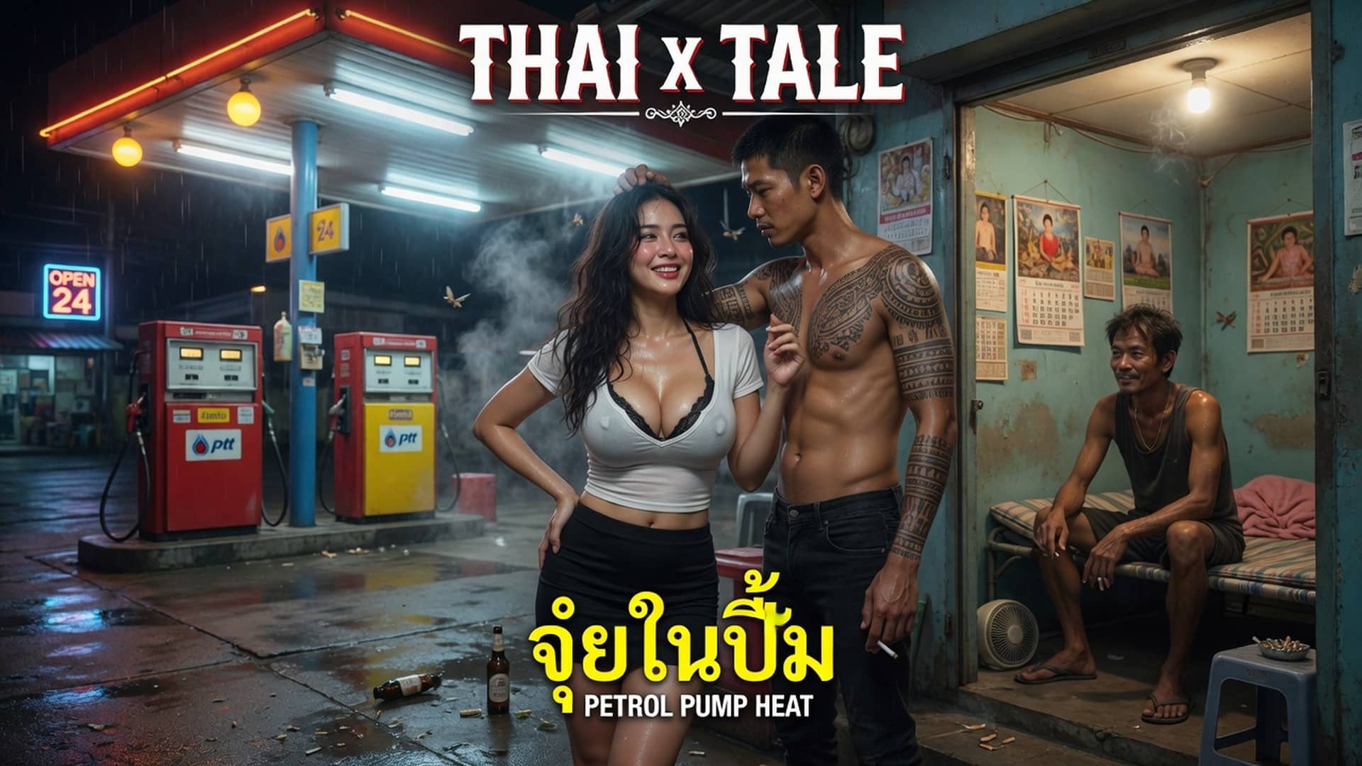 เรื่องเสียว เสียวรูหีถึงรูตูด จุ๋ยโดนรุมเย็ดในปั้มค่ะ | ThaiXTale