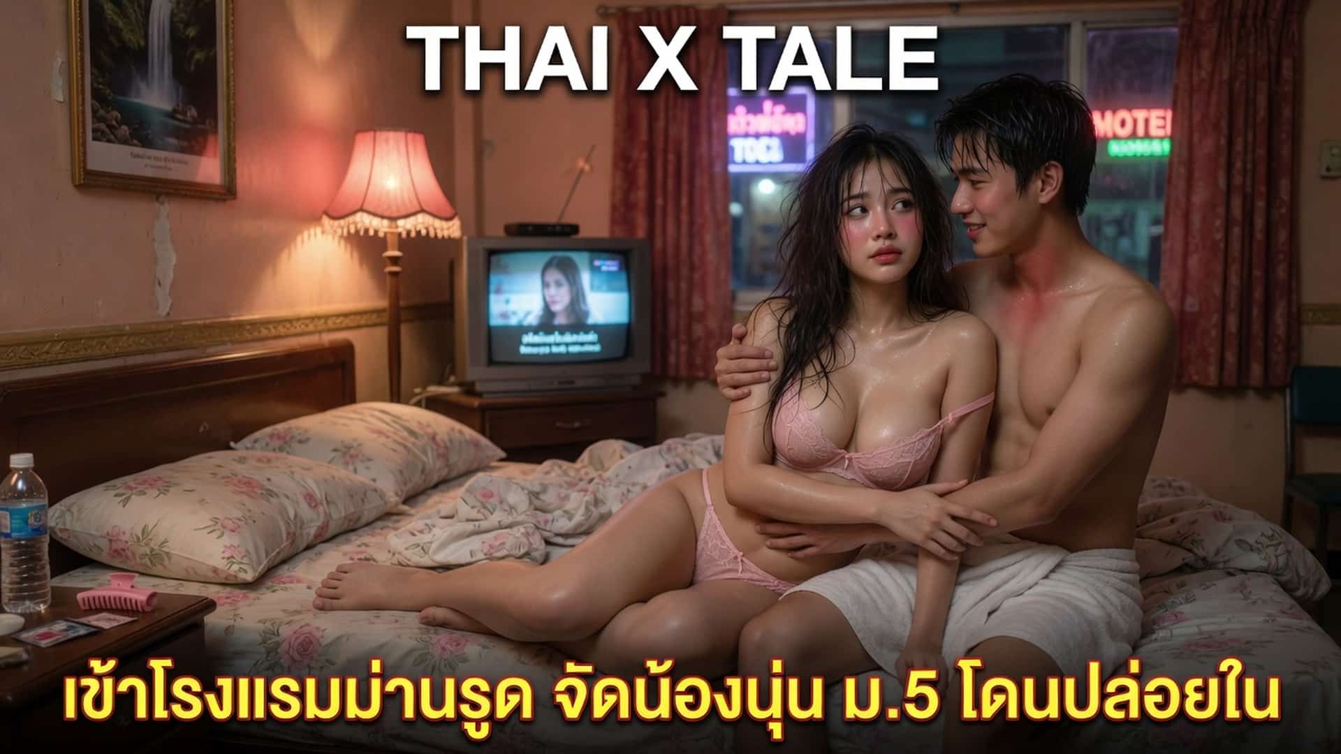 เรื่องเสียว เข้าโรงแรมม่านรูด จัดน้องนุ่น ม.5 โดนปล่อยใน | ThaiXTale