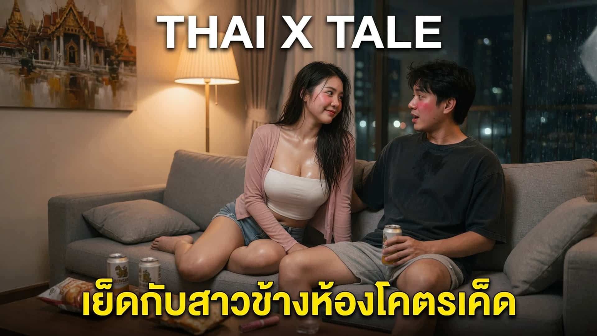 เรื่องเสียว เย็ดกับสาวข้างห้องโคตรเด็ด | ThaiXTale
