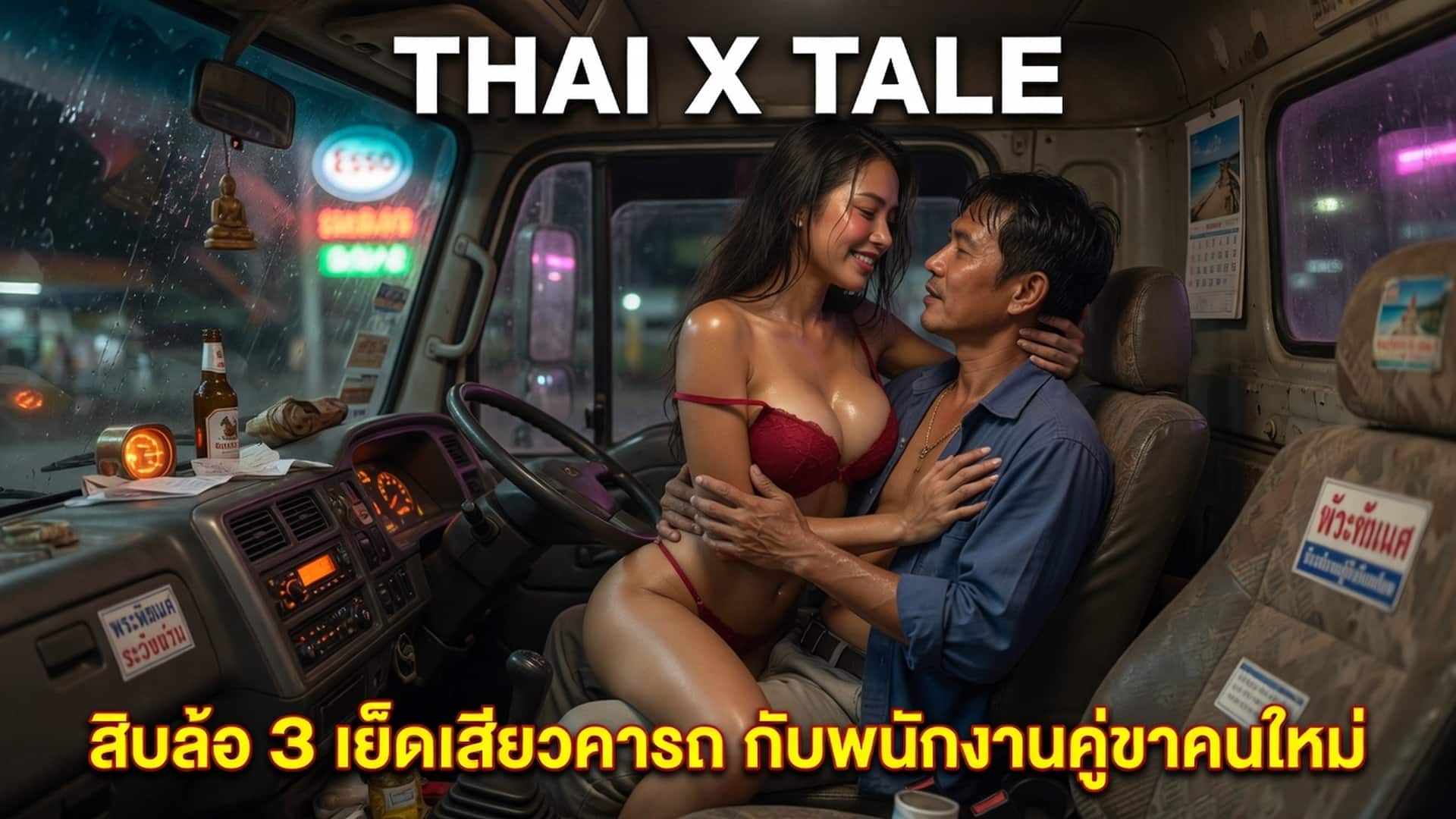 เรื่องเสียว สิบล้อ 3 เย็ดเสียวคารถ กับพนักงานคู่ขาคนใหม่ | ThaiXTale