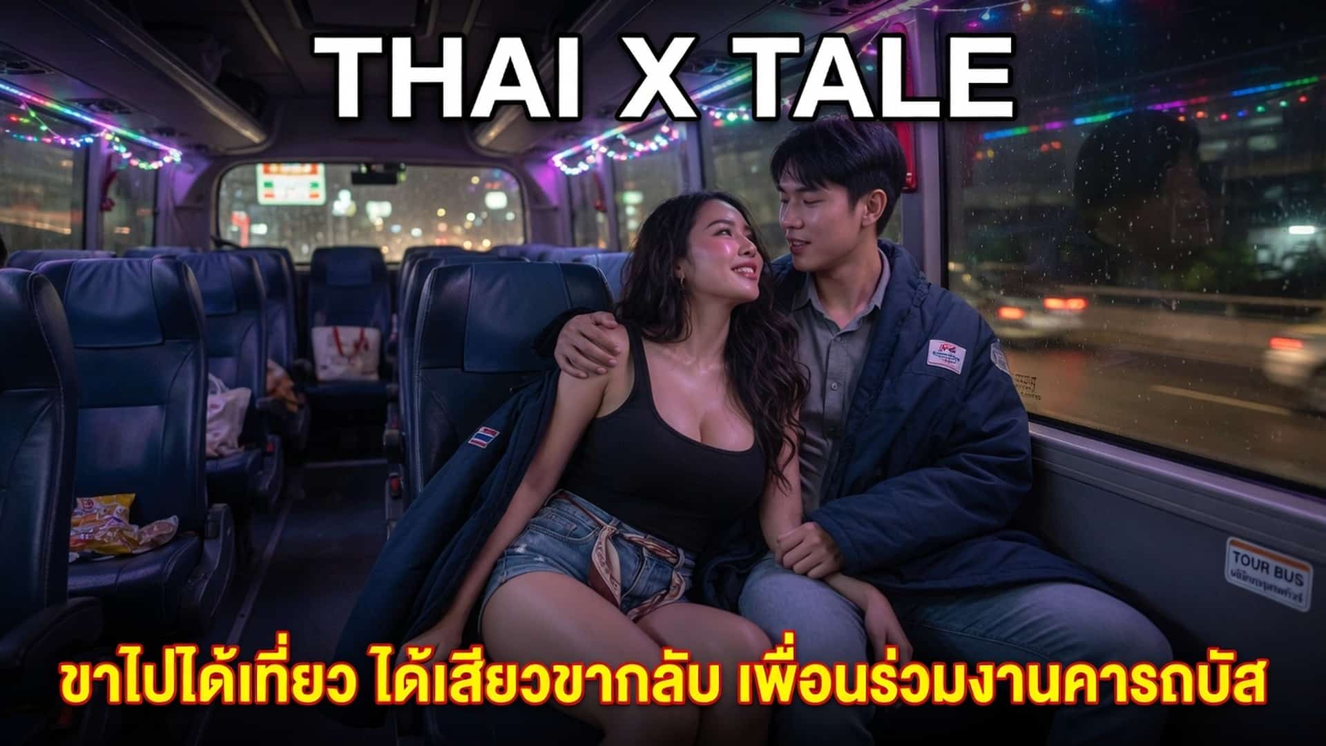 เรื่องเสียว ขาไปได้เที่ยว ได้เสียวขากลับ อมควยเพื่อนร่วมงานคารถบัส เสียวและโคตรตื่นเต้นเลย | ThaiXTale