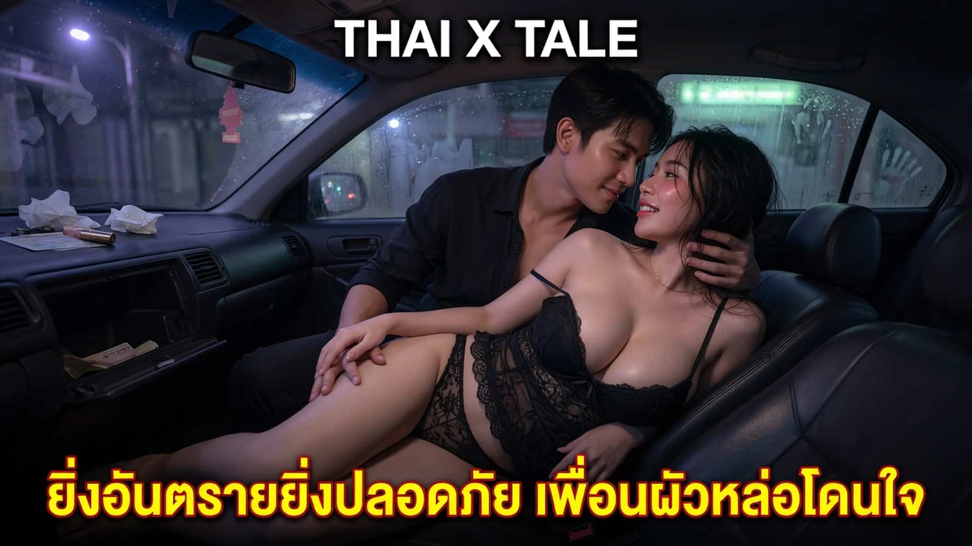 เรื่องเสียว ยิ่งอันตรายยิ่งปลอดภัย ก็เพื่อนผัวมันหล่อโดนใจ เลยชวนมาเป็นชู้ แอบเย็ดน้ำแตกคารถผัวไปเลย | ThaiXTale