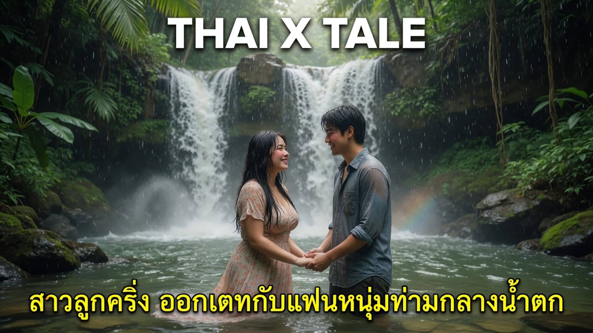 เรื่องเสียว สาวลูกครึ่ง ออกเดทกับแฟนหนุ่มท่ามกลางน้ำตก | ThaiXTale