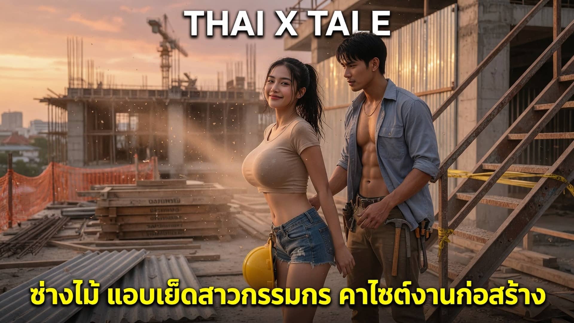 เรื่องเสียว ช่างไม้ควยใหญ่ แอบเย็ดสาวกรรมกรเงี่ยนควย จนน้ำแตกคาไซต์งานก่อสร้าง | ThaiXTale