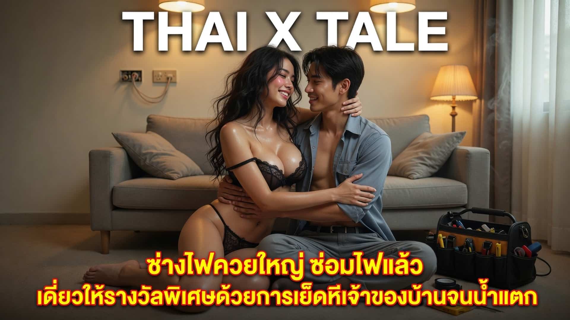 เรื่องเสียว ช่างไฟควยใหญ่ ซ่อมไฟแล้ว เดี๋ยวให้รางวัลพิเศษด้วยการเย็ดหีเจ้าของบ้านจนน้ำแตก | ThaiXTale