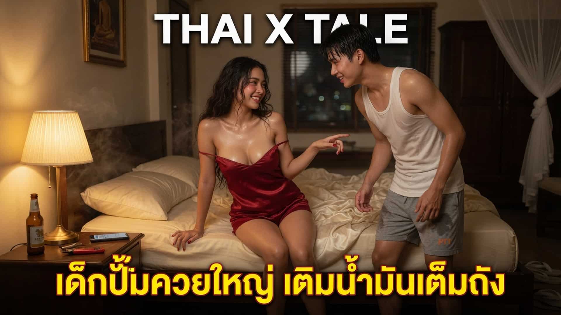เรื่องเสียว เด็กปั๊มควยใหญ่ เติมน้ำมันเต็มถัง แล้วก็ขอเติมน้ำควยเต็มรูหีด้วยนะคะ | ThaiXTale