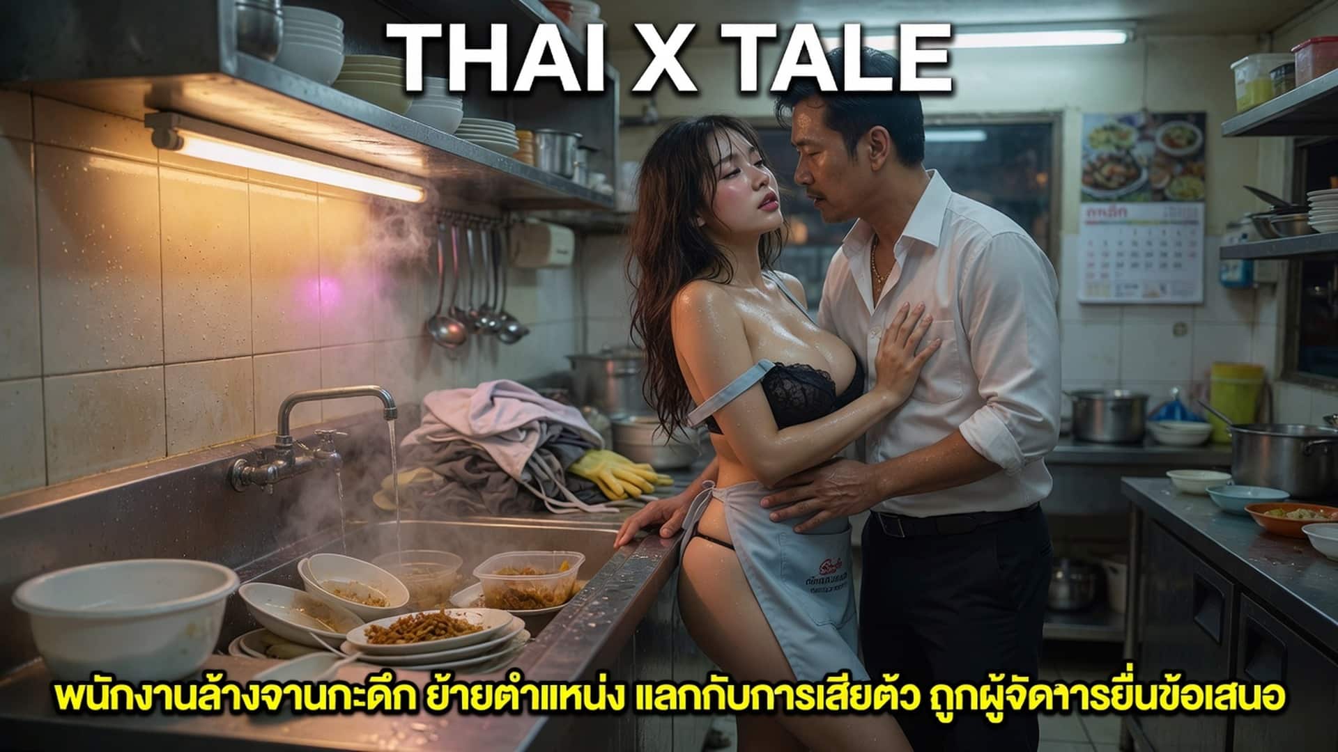 เรื่องเสียว พนักงานล้างจานกะดึก ย้ายตำแหน่ง แลกกับการเสียตัว ถูกผู้จัดการยื่นข้อเสนอ เลยยอมโดนเย็ด | ThaiXTale