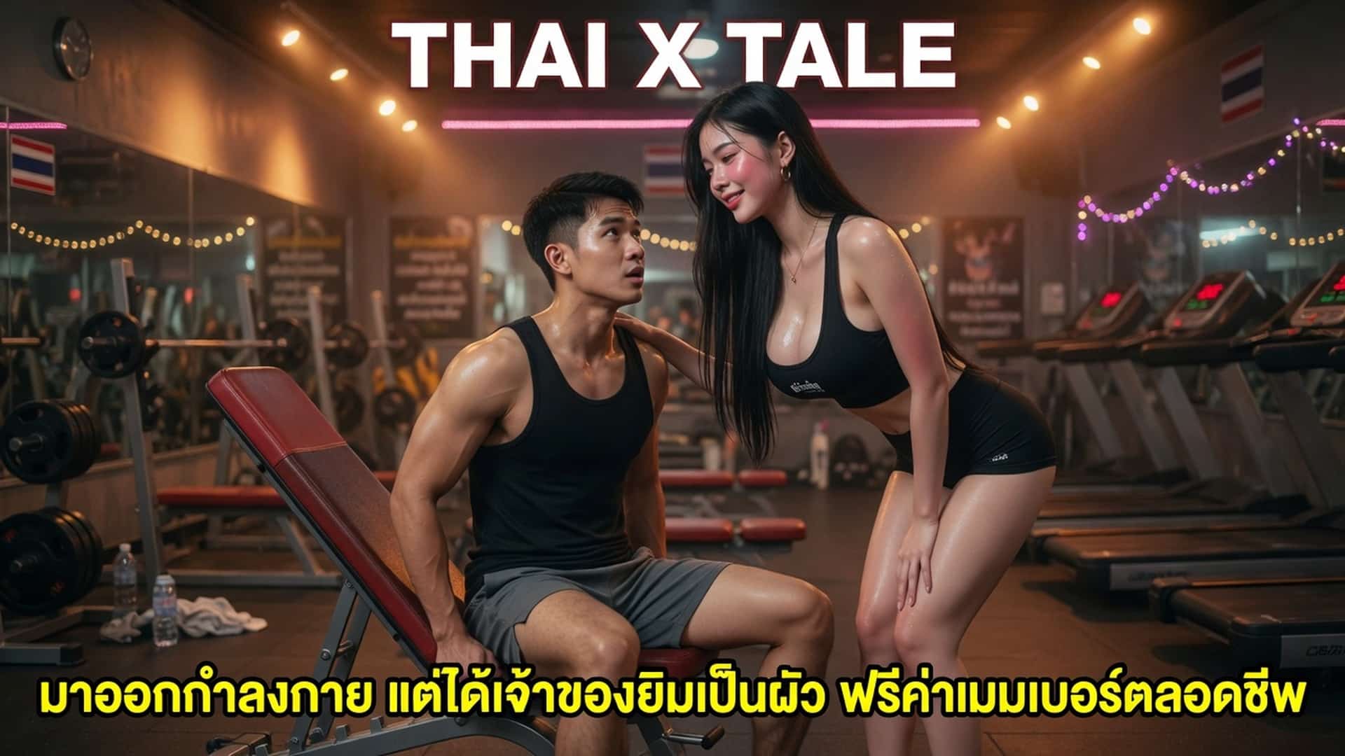 เรื่องเสียว มาออกกำลังกาย แต่ได้เจ้าของยิมเป็นผัว งานนี้โดนเย็ดหี ฟรีค่าเมมเบอร์ตลอดชีพ | ThaiXTale