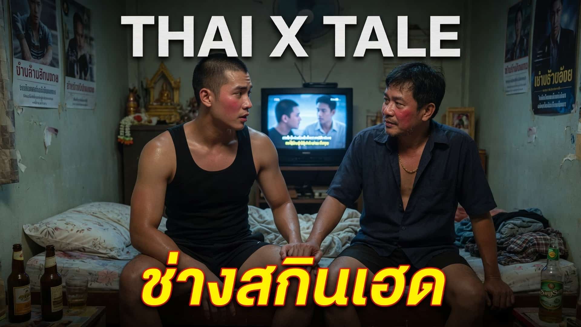 เรื่องเสียว โดนเด็กเย็ดสด เสียวแตกใน ช่างสกินเฮด | ThaiXTale