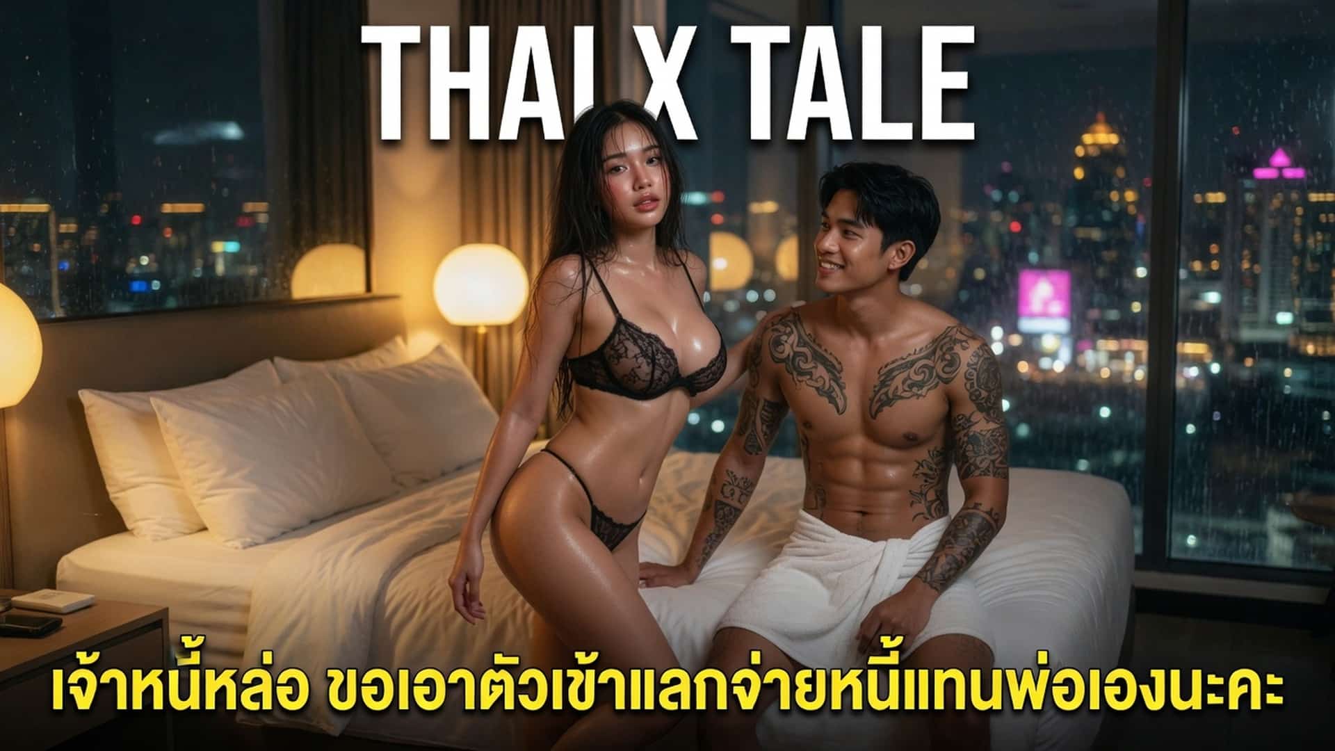 เรื่องเสียว เจ้าหนี้หล่อ ขอเอาตัวเข้าแลกจ่ายหนี้แทนพ่อเองนะคะ | ThaiXTale