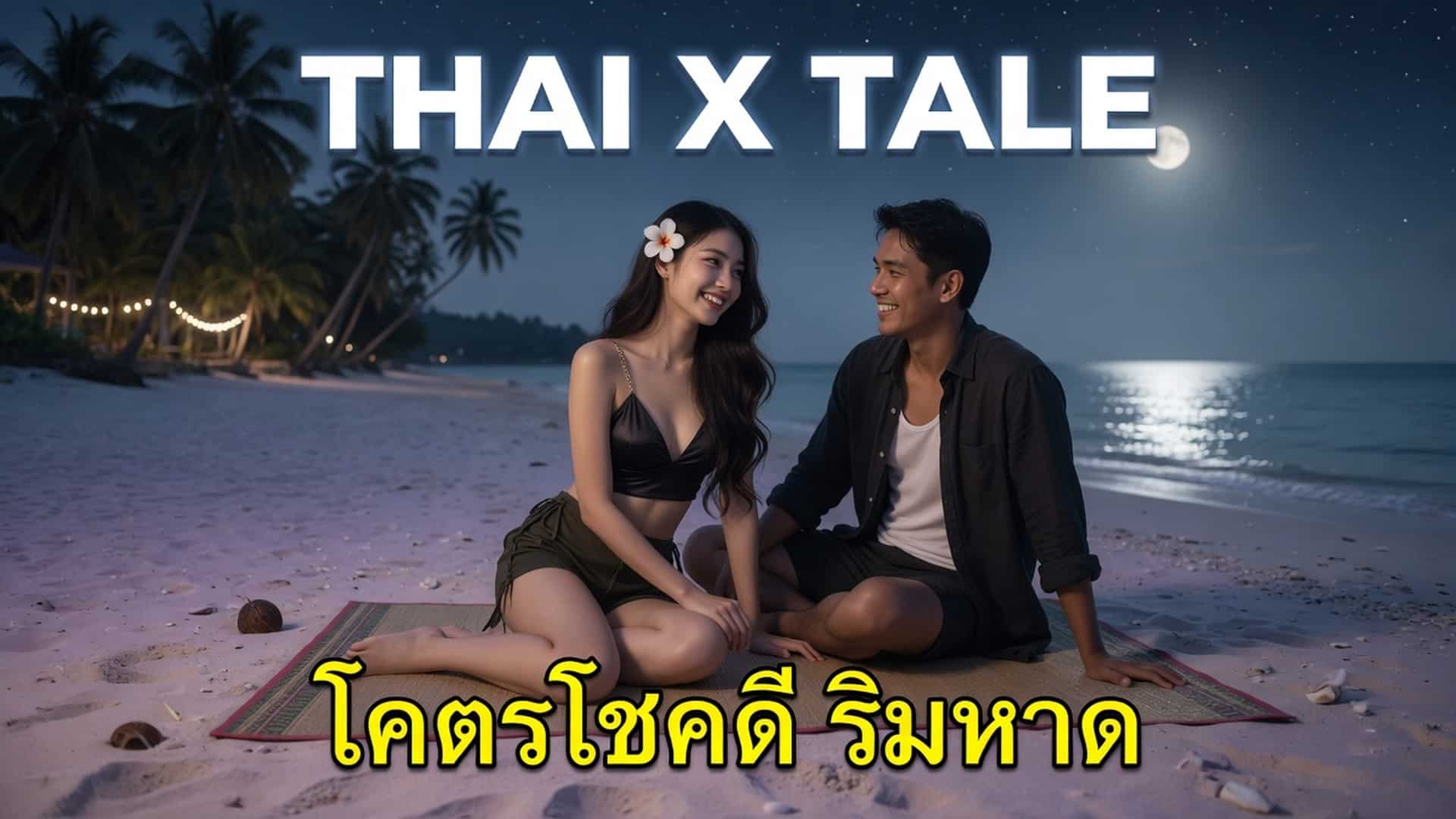เรื่องเสียว โคตรโชคดี นั่งชักว่าวอยู่ริมหาด ก็มีสาวช่วยขย่มควยจนแตกใน | ThaiXTale