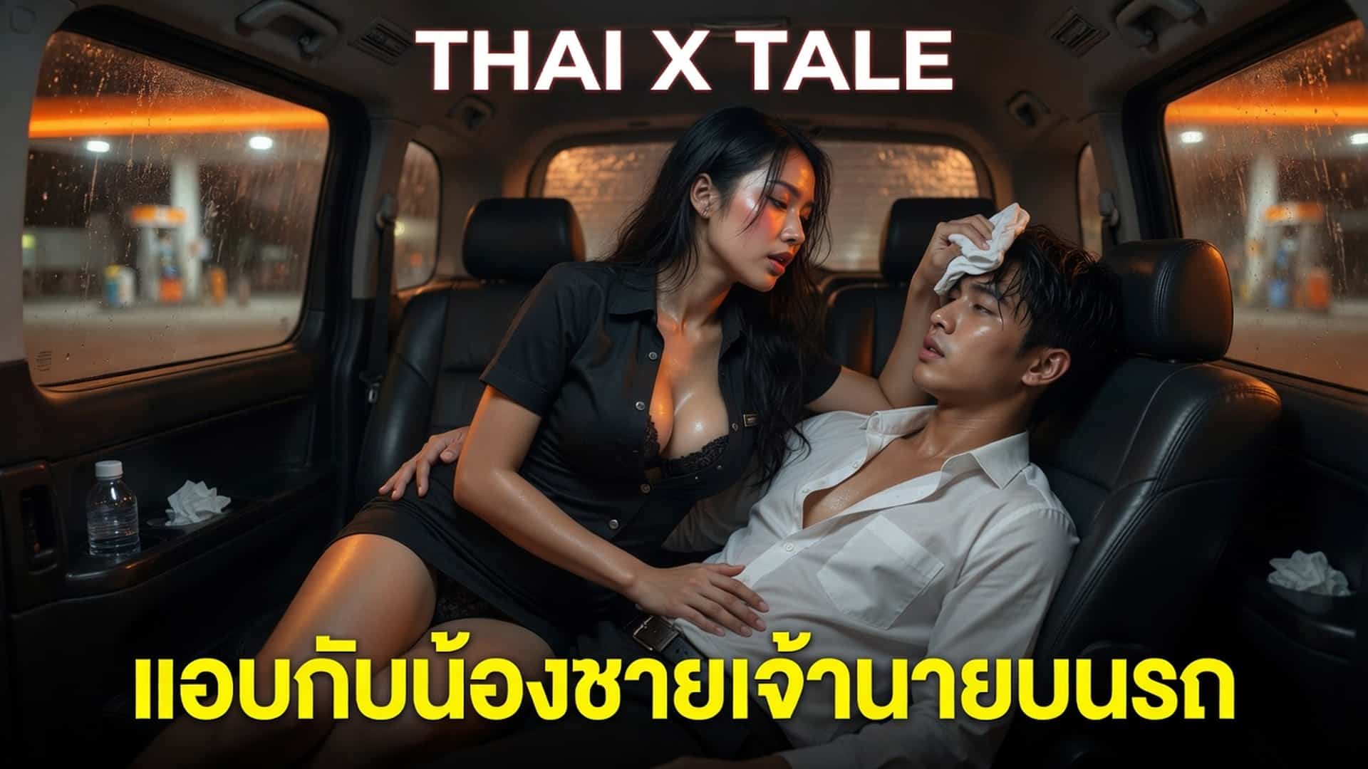 เรื่องเสียว แอบเย็ดกับน้องชายเจ้านายบนรถ โคตรเสียว | ThaiXTale
