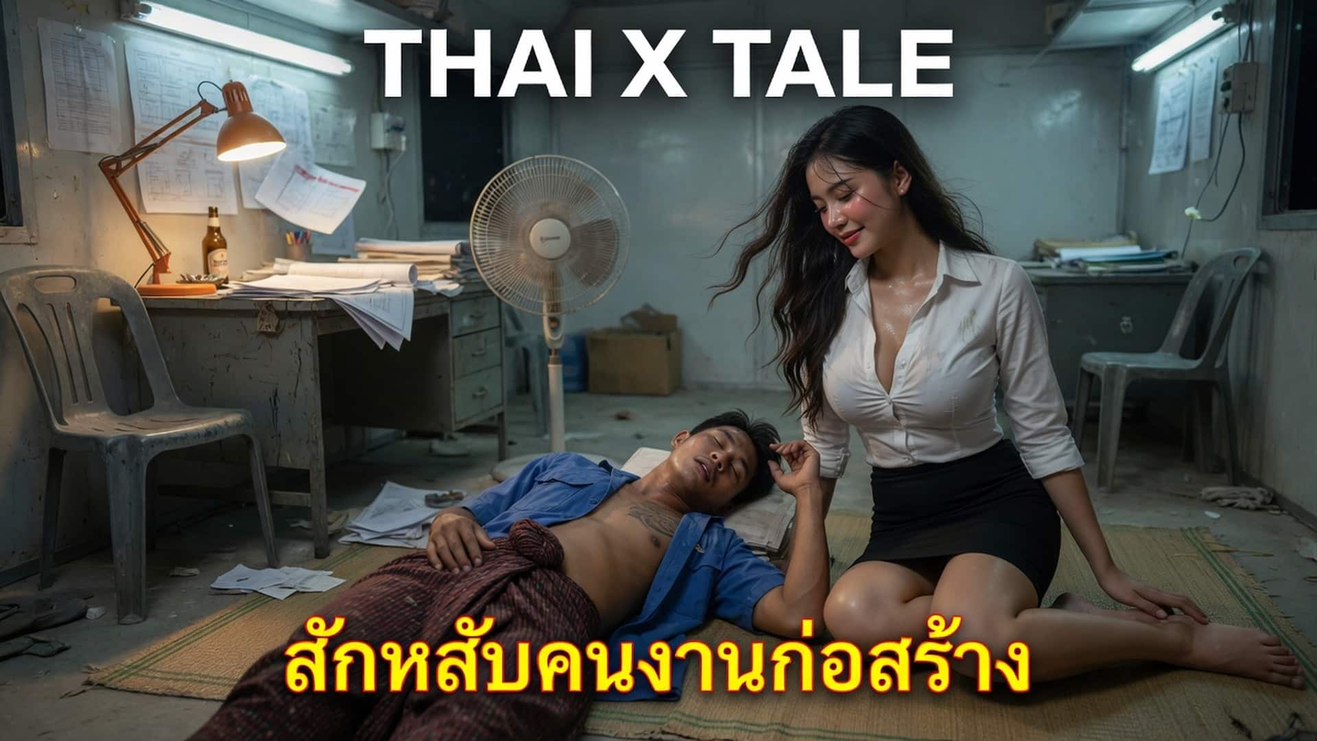 เรื่องเสียว ลักหลับคนงานก่อสร้าง เมาหลับควยโด่ เลยอมเล่นจนน้ำควยทะลัก | ThaiXTale
