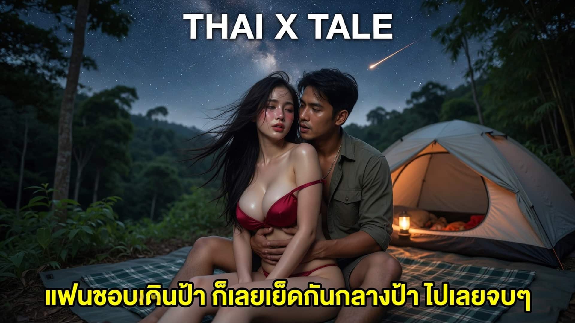 เรื่องเสียว แฟนชอบเดินป่า ก็เลยเย็ดกันกลางป่า ไปเลยจบๆ | ThaiXTale