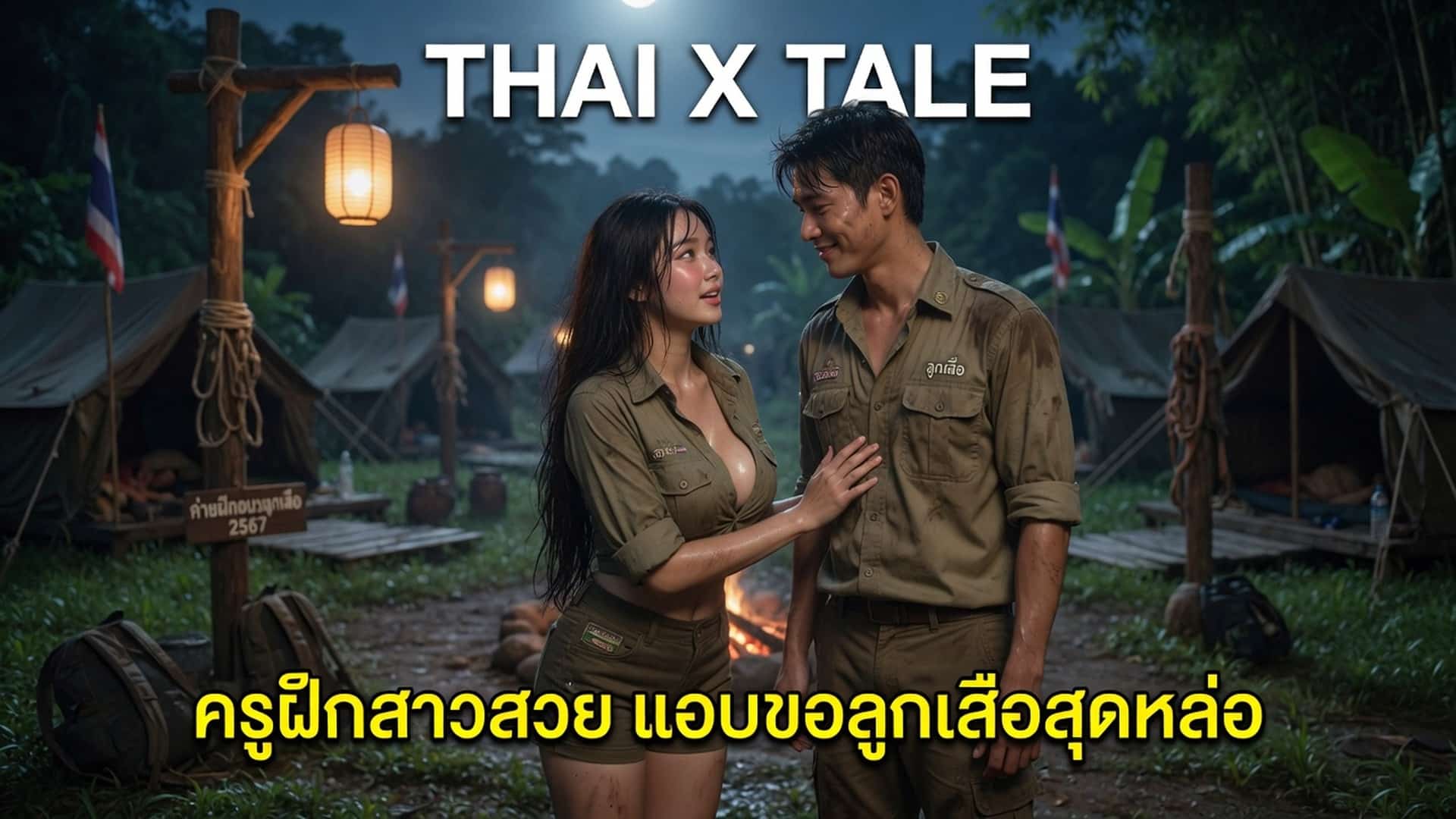 เรื่องเสียว ครูฝึกสาวสวย แอบขอลูกเสือสุดหล่ออมควยกลางค่าย | ThaiXTale