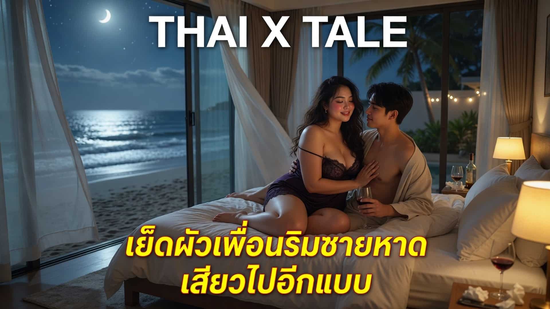 เรื่องเสียว เย็ดผัวเพื่อนริมชายหาด นานๆ จะเย็ดกันทั้งที ก็เปลี่ยนสถานที่กันสักหน่อย เสียวไปอีกแบบ | ThaiXTale