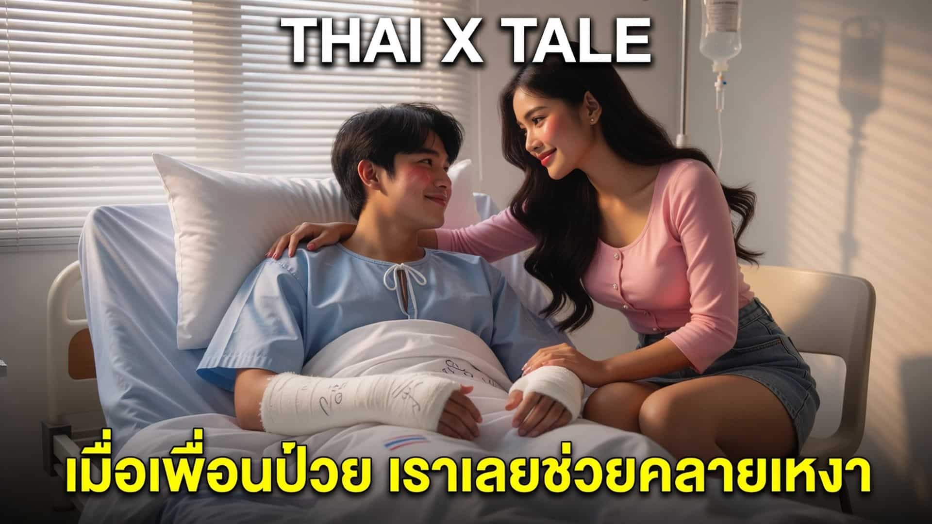 เรื่องเสียว เมื่อเพื่อนป่วยจนมือใช้งานไม่ได้ เราเลยช่วยอมควยคลายความเงี่ยนให้หนึ่งน้ำ น้ำควยหวานมาก | ThaiXTale