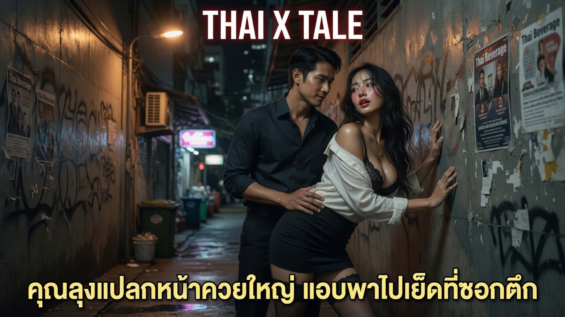 เรื่องเสียว คุณลุงแปลกหน้าควยใหญ่ แอบพาไปเย็ดที่ซอกตึก | ThaiXTale