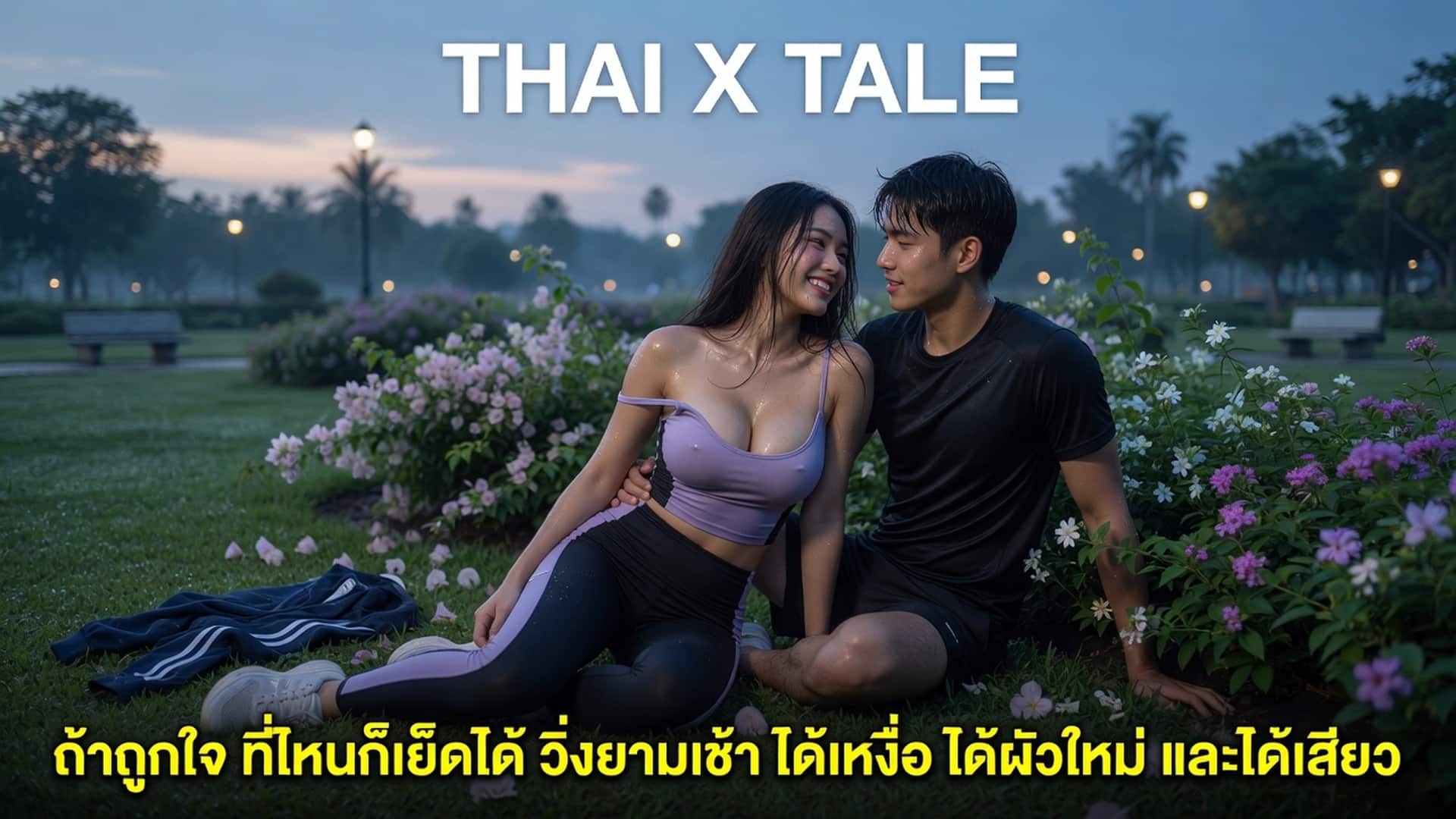 เรื่องเสียว ถ้าถูกใจ ที่ไหนก็เย็ดได้ วิ่งยามเช้า ได้เหงื่อ ได้ผัวใหม่ และได้เสียว | ThaiXTale