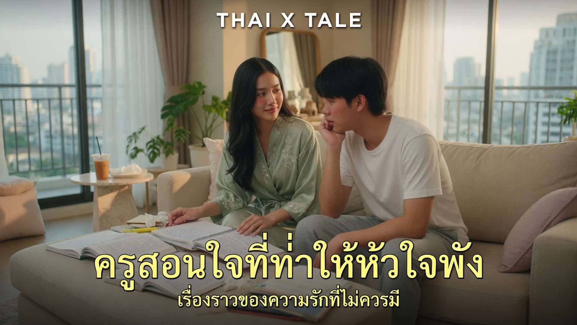 เรื่องเสียว เพราะอกหักเลยได้เย็ดครูคนสวย | ThaiXTale