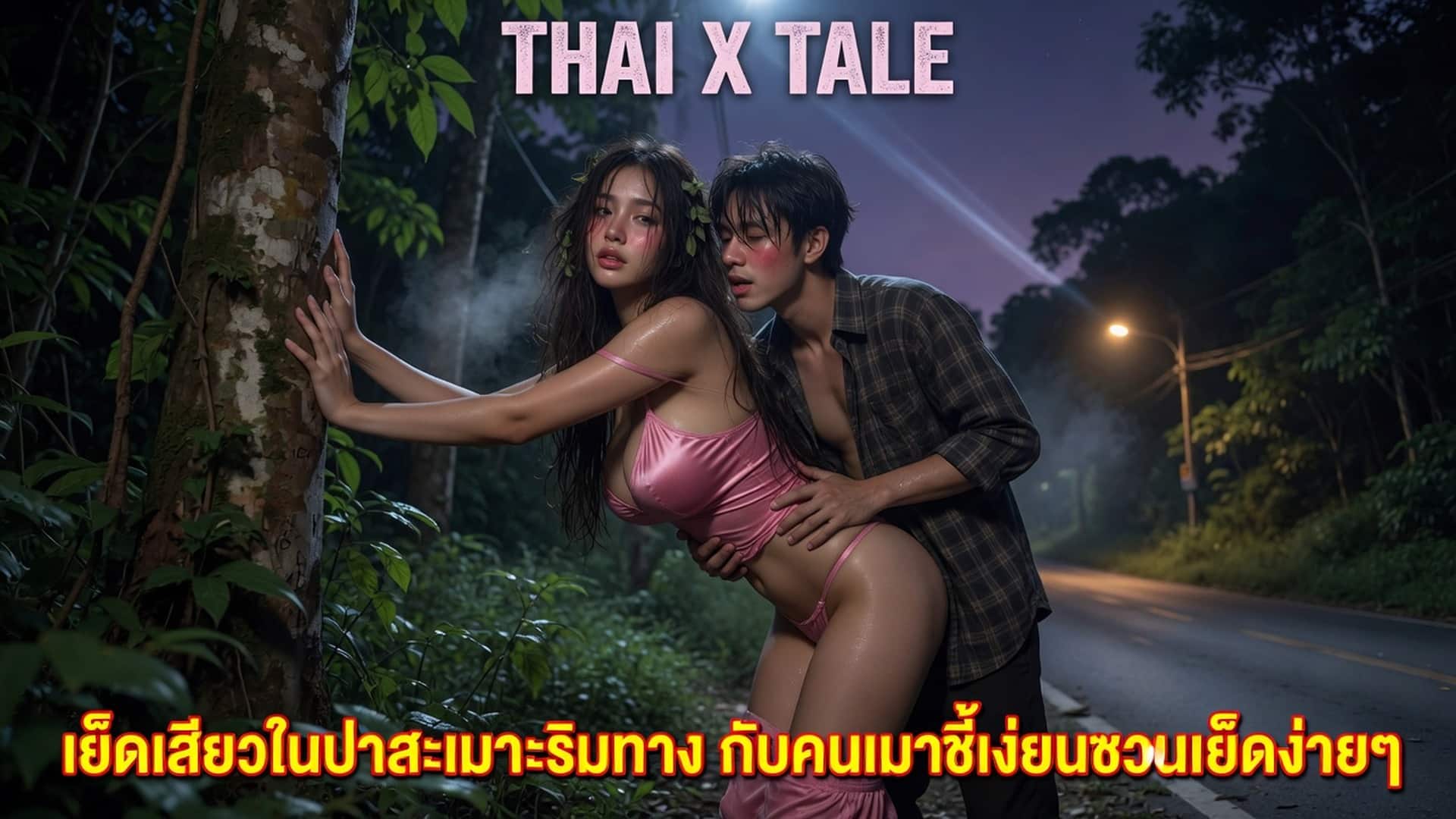 เรื่องเสียว เย็ดเสียวในป่าละเมาะริมทาง กับคนเมาขี้เงี่ยนชวนเย็ดง่ายๆ | ThaiXTale
