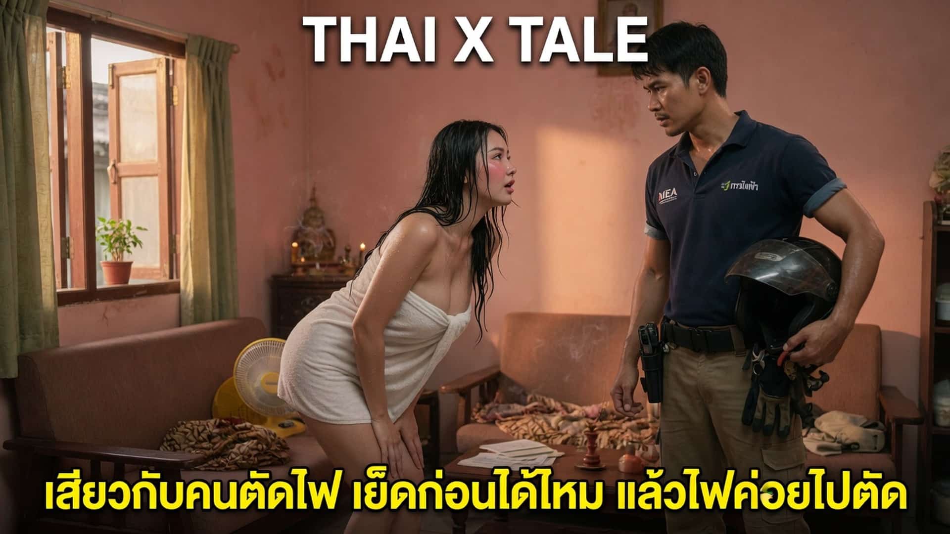เรื่องเสียว เสียวกับคนตัดไฟ เย็ดก่อนได้ไหม แล้วไฟค่อยไปตัด | ThaiXTale