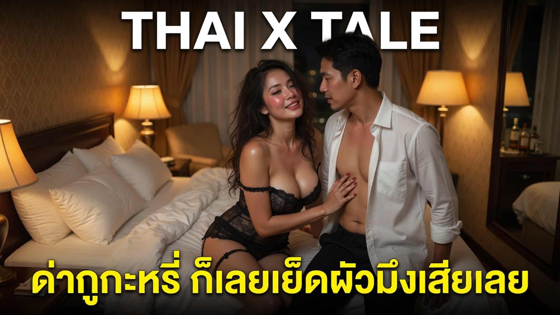 เรื่องเสียว ด่ากูกะหรี่ ก็เลยเย็ดผัวมึงเสียเลย ควยใหญ่เหมือนกันนะผัวมึงเนี่ย | ThaiXTale