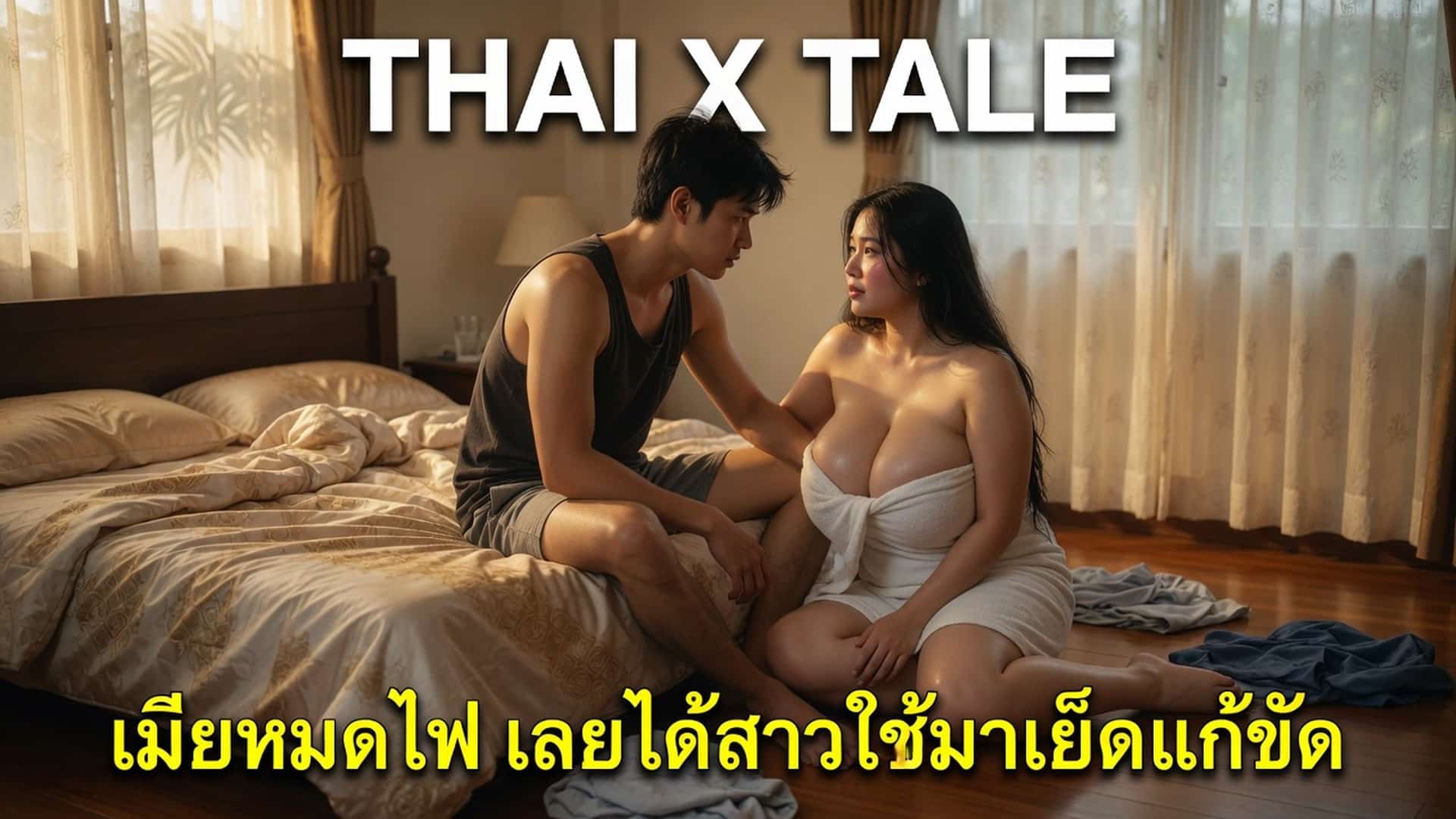 เรื่องเสียว เมียหมดไฟ เลยได้สาวใช้มาเย็ดแก้ขัด | ThaiXTale