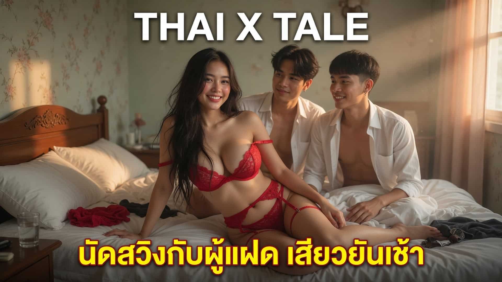 เรื่องเสียว นัดสวิงกับผู้แฝด ควยใหญ่ โดน 2 ควย เสียวยันเช้า | ThaiXTale
