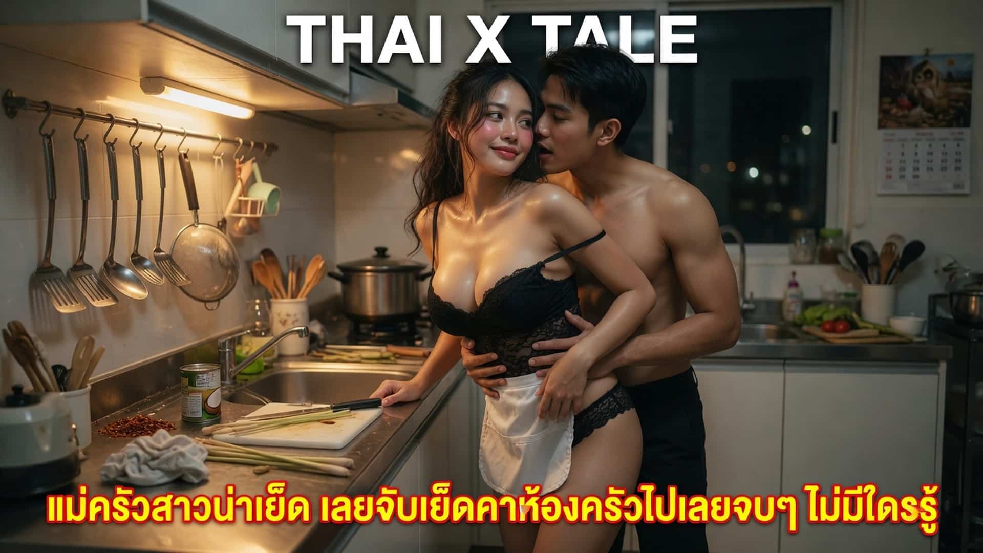 เรื่องเสียว แม่ครัวสาวน่าเย็ด เลยจับเย็ดคาห้องครัวไปเลยจบๆ ไม่มีใครรู้ | ThaiXTale