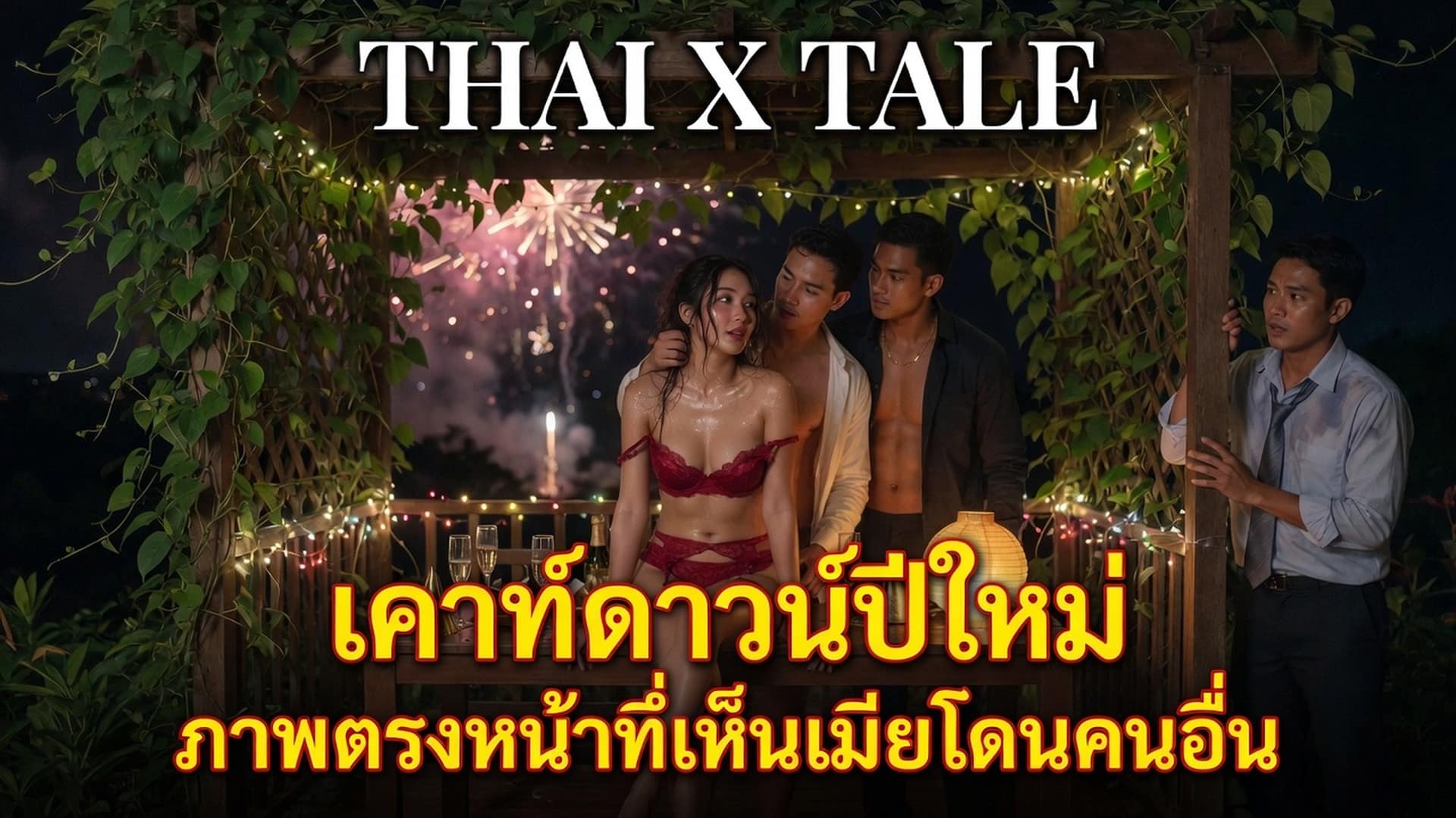 เรื่องเสียว เคาท์ดาวน์ปีใหม่ ”ภาพตรงหน้าที่เห็นเมียโดนคนอื่นเอาน้ำแตกกระจายเต็มตัว” | ThaiXTale