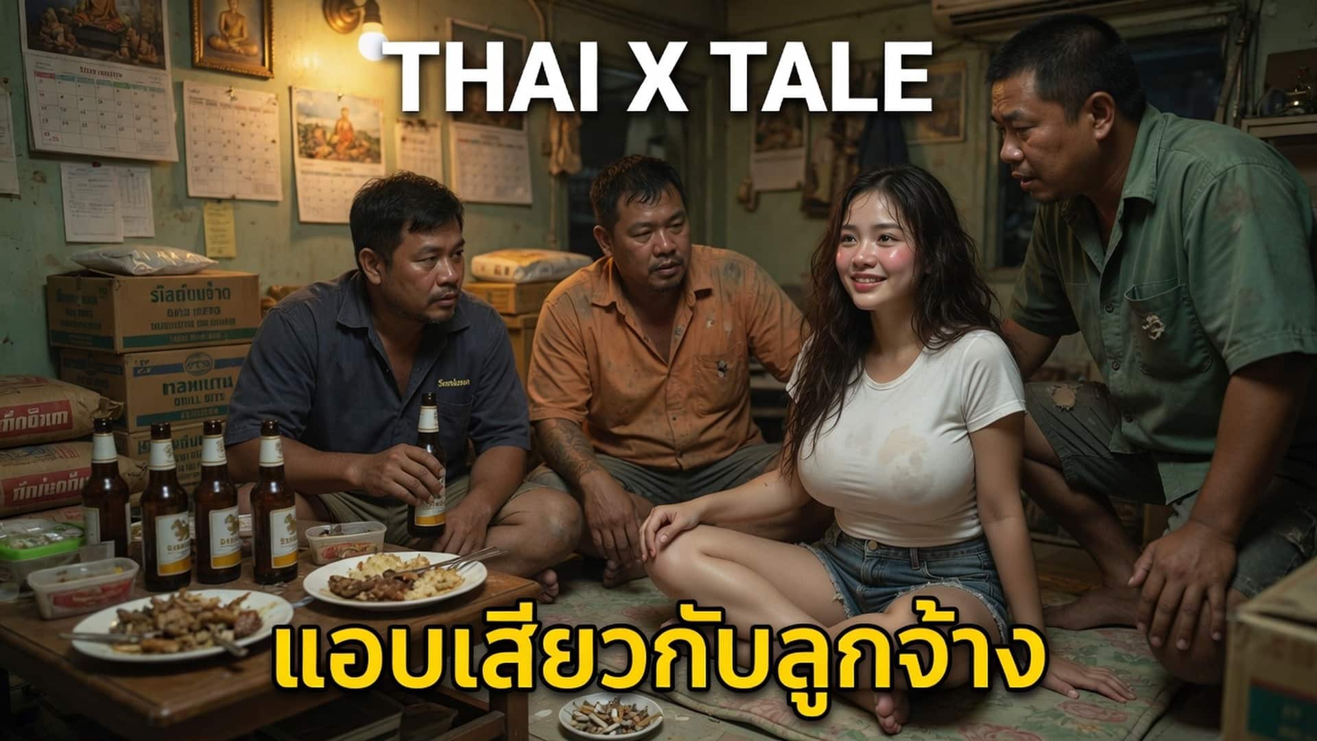 เรื่องเสียว ผัวไม่ค่อยได้เอา แอบเย็ดเสียวกับลูกจ้าง | ThaiXTale