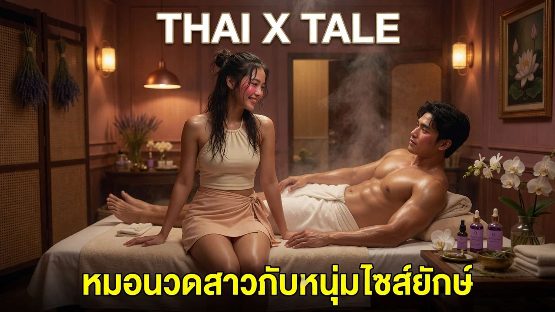 เรื่องเสียว หมอนวดสาวกับหนุ่มไซส์ยักษ์: สวรรค์ชั้นเจ็ดในร้านสปา | ThaiXTale