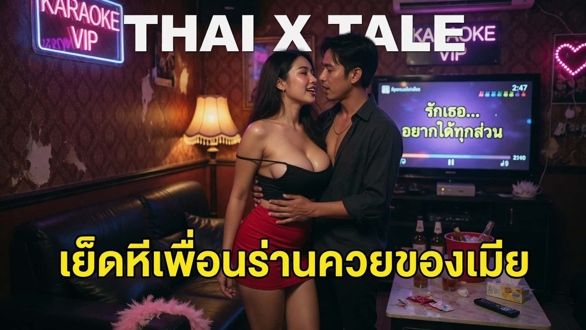 เรื่องเสียว เย็ดหีเพื่อนร่านควยของเมีย | ThaiXTale