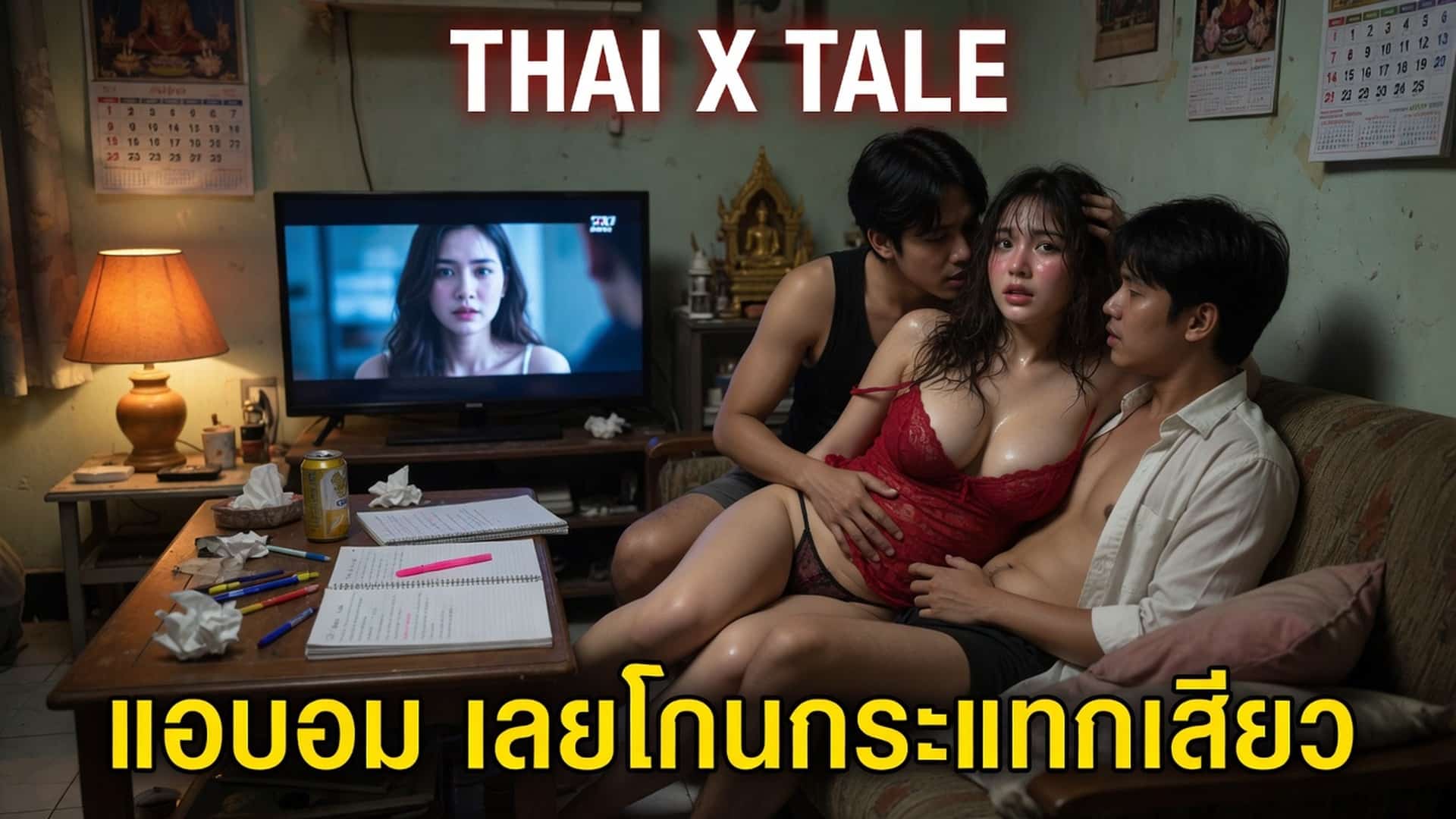 เรื่องเสียว แอบอม เลยโดนกระแทกเสียว | ThaiXTale